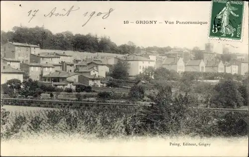 Ak Grigny Pas de Calais, Vue Panoramique
