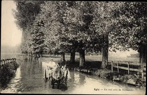 Ak Egly Essonne, Un vrai coin de Normandie