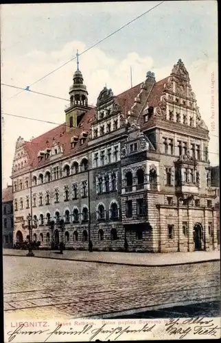 Ak Legnica Liegnitz Schlesien, Neues Rathaus