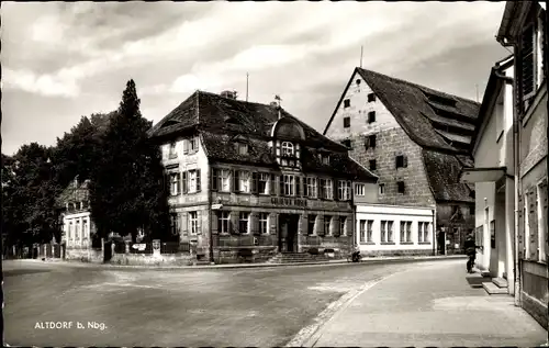 Ak Altdorf bei Nürnberg in Mittelfranken Bayern, Gasthof Goldener Hirsch