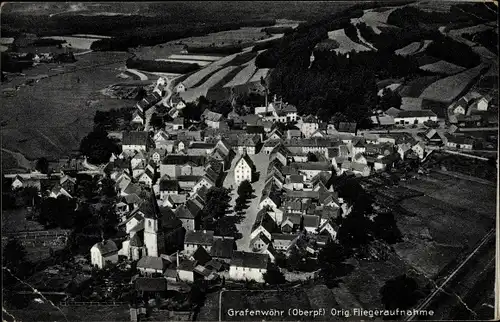 Ak Grafenwöhr in Bayern, Fliegeraufnahme