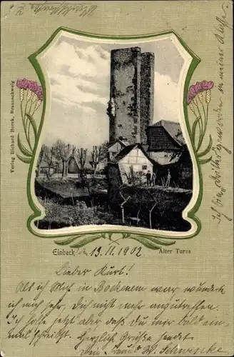 Passepartout Ak Einbeck in Niedersachsen, Älter Turm