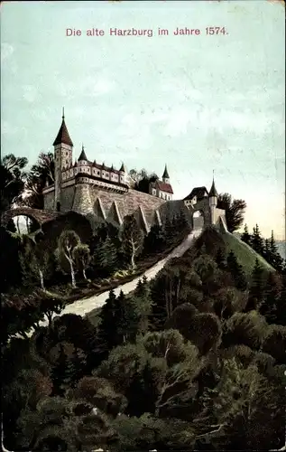 Ak Bad Harzburg am Harz, Alte Harzburg, 1574