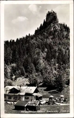 Ak Tegernsee in Oberbayern, Berggasthaus Galaun