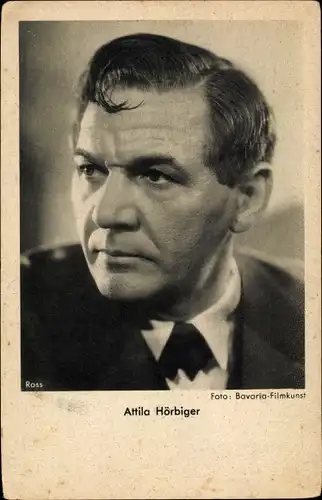 Ak Schauspieler Attila Hörbiger, Portrait