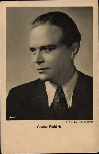 Ak Schauspieler Gustav Fröhlich, Portrait, Ross Verlag