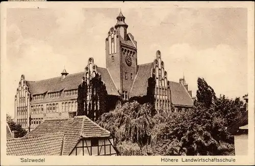 Ak Salzwedel in der Altmark, Höhere Landwirtschaftsschule