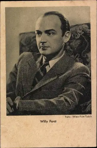 Ak Schauspieler Willy Forst, Portrait, Anzug, Krawatte