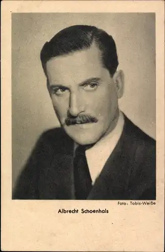 Ak Schauspieler Albrecht Schoenhals, Portrait