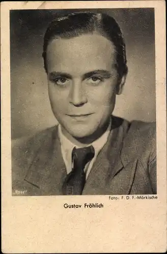Ak Schauspieler Gustav Fröhlich, Portrait