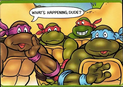 Ak Comic, Teenage Mutant Ninja Turtles, Schildkröten, What's happening, Dude?