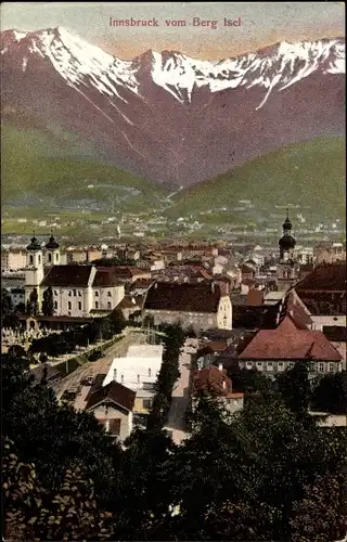 Ak Innsbruck in Tirol, Blick auf den Ort vom Berg Isel