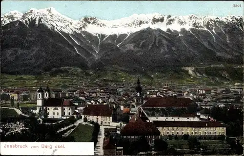 Ak Innsbruck in Tirol, Stadt vom Berg Isel gesehen