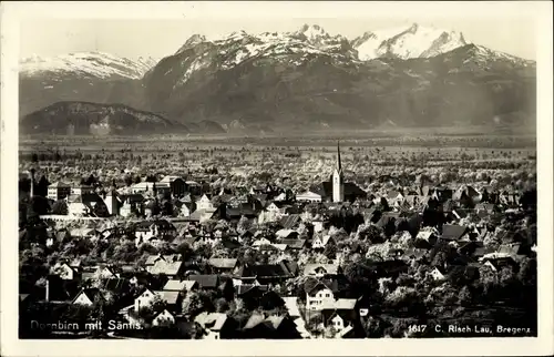 Ak Dornbirn in Vorarlberg, Gesamtansicht, Säntis