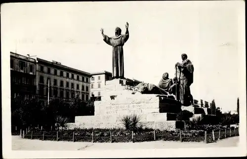 Ak Roma Rom Lazio, Monumento a S. Francesco