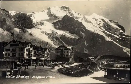 Ak Kanton Bern, Berner Oberland, Kleine Scheidegg, Jungfrau