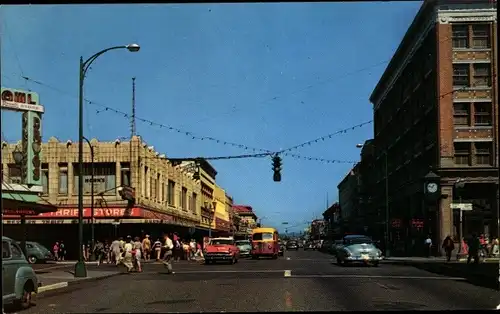 Ak Bellingham Washington USA, Looking North on Cornwall at Holly