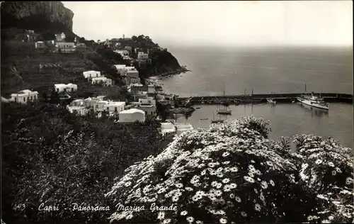 Ak Capri Neapel Campania, Panorama Marina Grande