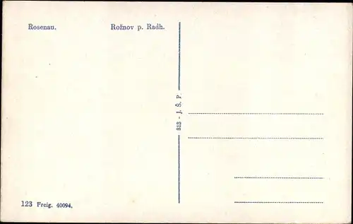 Ak Rožnov pod Radhoštěm Rosenau unter Radhost Region Zlin, Teilansicht der Stadt