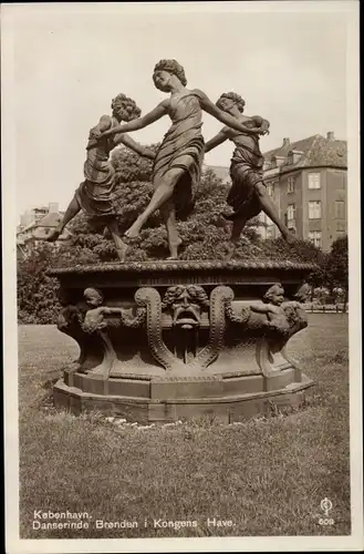 Ak København Kopenhagen Dänemark, Danserinde Bronden i Kongens Have
