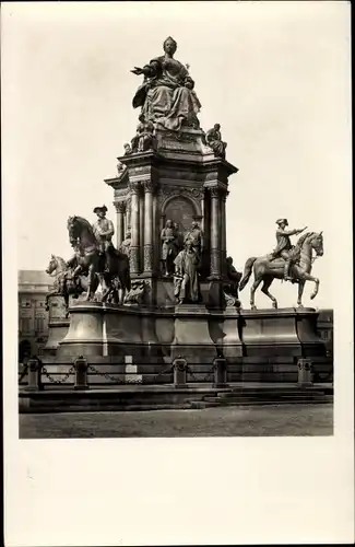 Ak Wien I., Maria Theresien-Denkmal