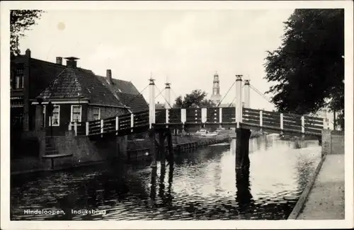 Ak Hindeloopen Hylpen Hindeloope Friesland Niederlande, Indijksbrug