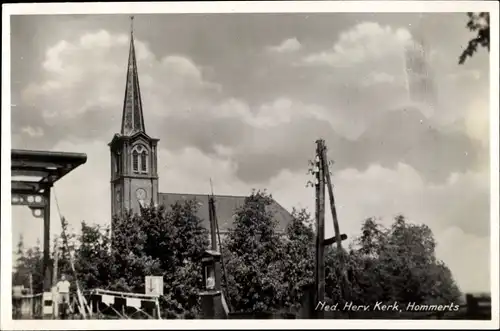 Ak Hommerts Friesland Niederlande, Ned. Herv. Kerk