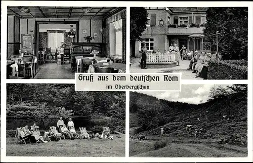 Ak Rom Morsbach im Oberbergischen Kreis, Panorama, Gasthof Heinrich Klein