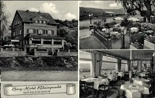 Ak Bad Salzig Boppard Mittelrhein, Berg Hotel Rheinpracht