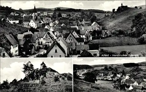 Ak Alfeld Hersbrucker Schweiz in Mittelfranken, Gesamtansicht