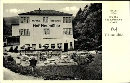 Ak Michelbach in Nassau Aarbergen Hessen, Restaurant Hof Neumühle