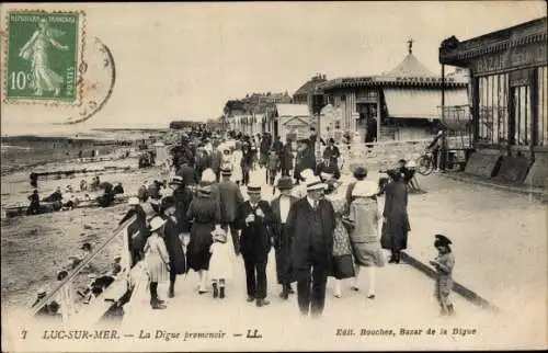 Ak Luc sur Mer Calvados, La Digue promenoir