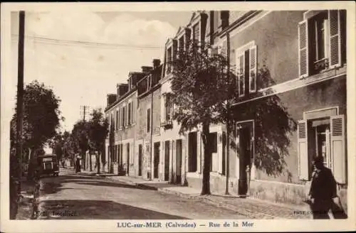 Ak Luc sur Mer Calvados, Rue de la Mer