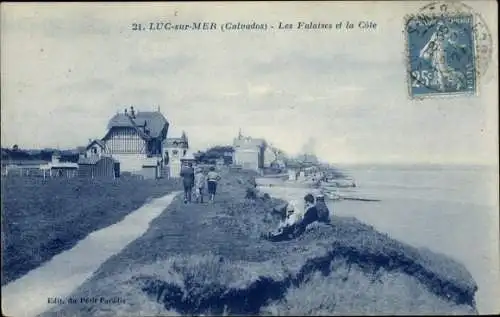 Ak Luc sur Mer Calvados, Les Falaises, La Cote