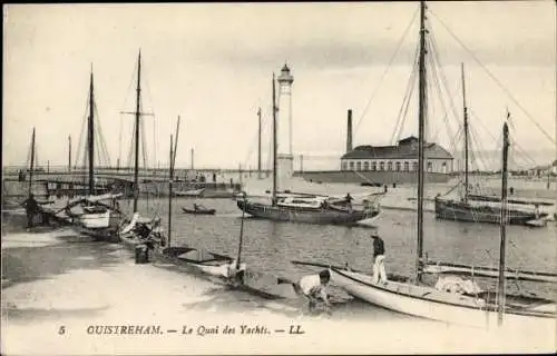 Ak Ouistreham Calvados, Le Quai des Yachts