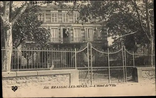 Ak Brassac les Mines Puy de Dôme, L'Hotel de Ville