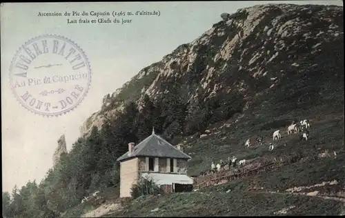 Ak Puy de Dôme, Ascension du Pic du Capucin, Lait frais et OEufs du jour