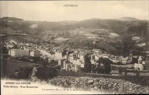 Ak Ardes sur Couze Puy de Dôme, Ville Haute, Vue Generale