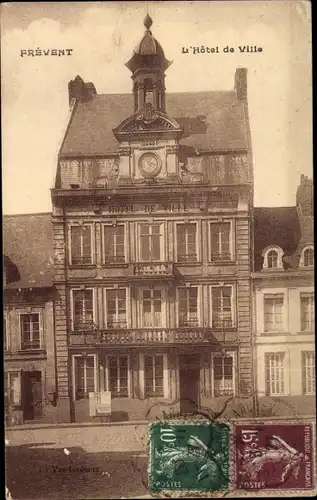 Ak Frevent Pas de Calais, L'Hotel de Ville