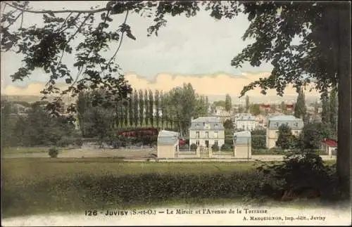 Ak Juvisy Essonne, Le Miroir, L'Avenue de la Terrasse