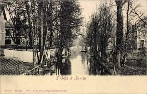 Ak Juvisy Essonne, L'Orge, Flusspartie