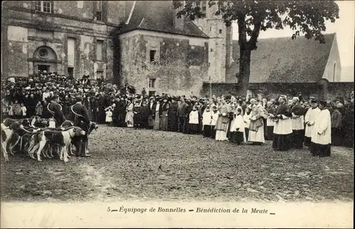 Ak Bonnelles Yvelines, Equipage, Benediction de la Meute