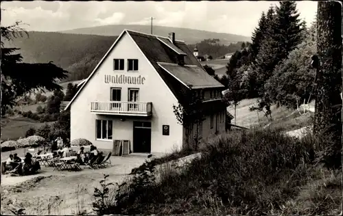 Ak Warmensteinach Warmensteinach in Oberfranken, Pension Waldbaude