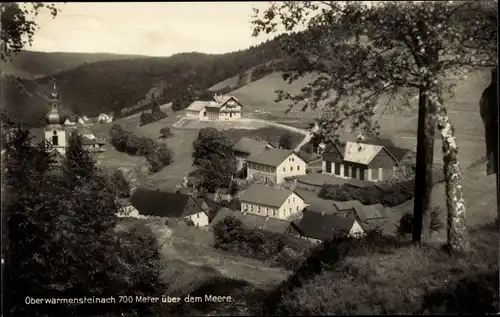 Ak Oberwarmensteinach Warmensteinach in Oberfranken, Gesamtansicht