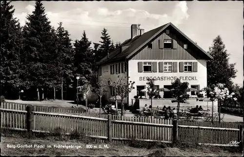 Ak Fleckl im Fichtelgebirge Warmensteinach Oberfranken, Berggasthof Fleckl