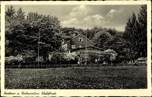 Ak Bad Sobernheim an der Nahe, Wald- und Berghotel Waldfriede