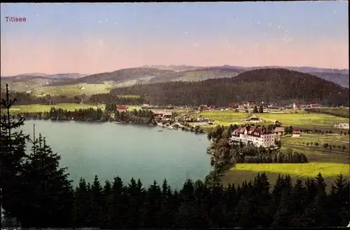 Ak Titisee Neustadt im Breisgau Hochschwarzwald, Panorama