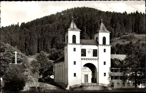 Ak Bad Rippoldsau Schapbach im Schwarzwald, Wallfahrtskirche, Kriegerdenkmal