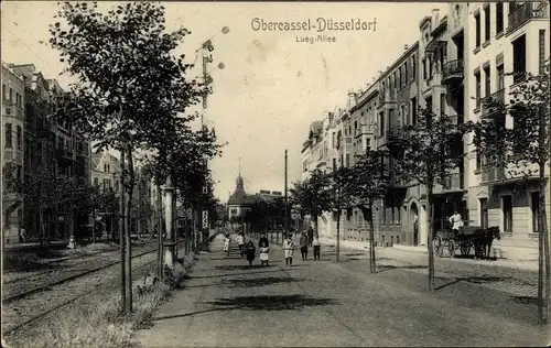 Ak Oberkassel Düsseldorf am Rhein, Lueg Allee