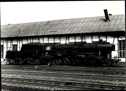 Foto Rottweil am Neckar, Deutsche Eisenbahn, Dampflok 053 097, 1974